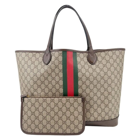 Gucci Handbags - Gucci  Ophidia Large GG Supreme Canvas Tote Bag Beige 726755
